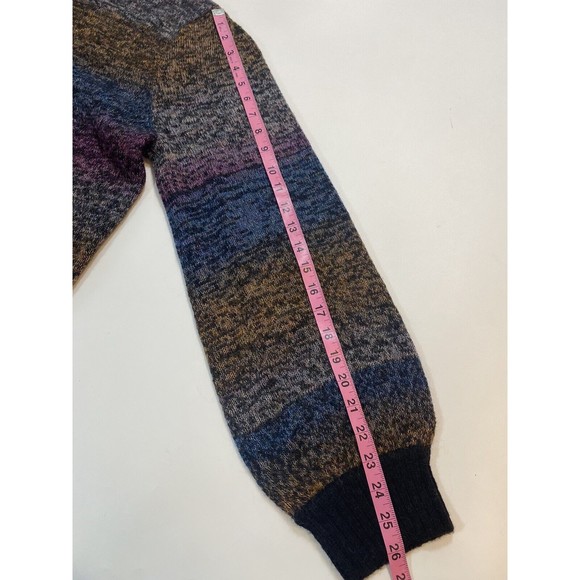 Rails Hailey Black Rainbow Wool Mohair Crewneck Sweater 2XL Balloon Sleeves NWT - Picture 8 of 11